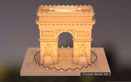 我愛拼模型法國巴黎凱旋門搭建攻略