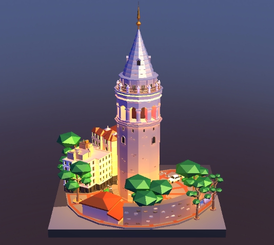 我愛拼模型土耳其加拉塔石塔搭建攻略