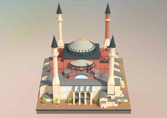 我愛拼模型土耳其圣索菲亞大教堂搭建攻略