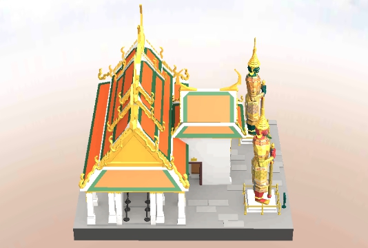 我愛拼模型泰國玉佛寺大門搭建攻略
