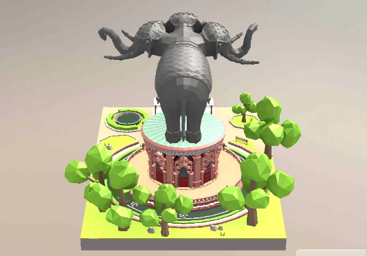我愛拼模型泰國三象神博物館搭建攻略